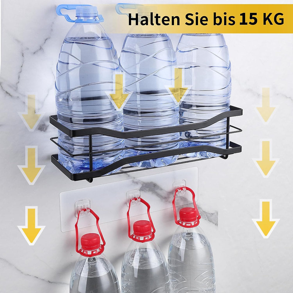 Set de 2 rafturi cu 6 accesorii, 29x9cm