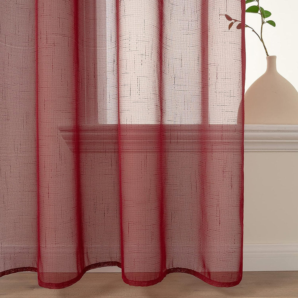 MIULEE Set de 2 perdele din voal Perdele Translucide, 140 x 215cm