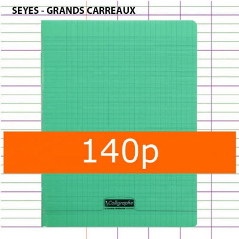 Caiet A5 Caligraphe 140 pagini, capsat, liniatura franceză, meteic 24x32cm