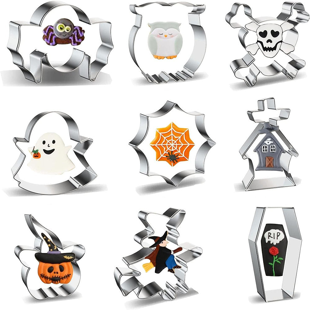 Forme de prăjituri de Halloween, 9 buc