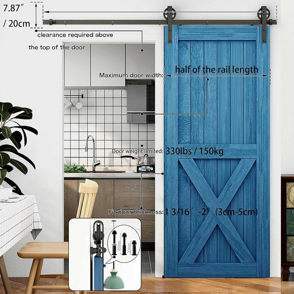Kit de montare, mecanism usa glisanta, culisanta 173cm
