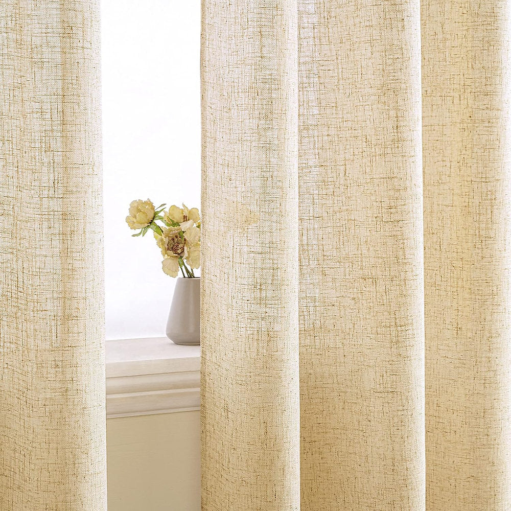 Perdea semitransparenta, EMEMA, decorativa, 140x260cm, set de 2