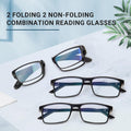Ochelari pentru citit, calculator, pliabili Teraise, dioptrii +4,rama neagra