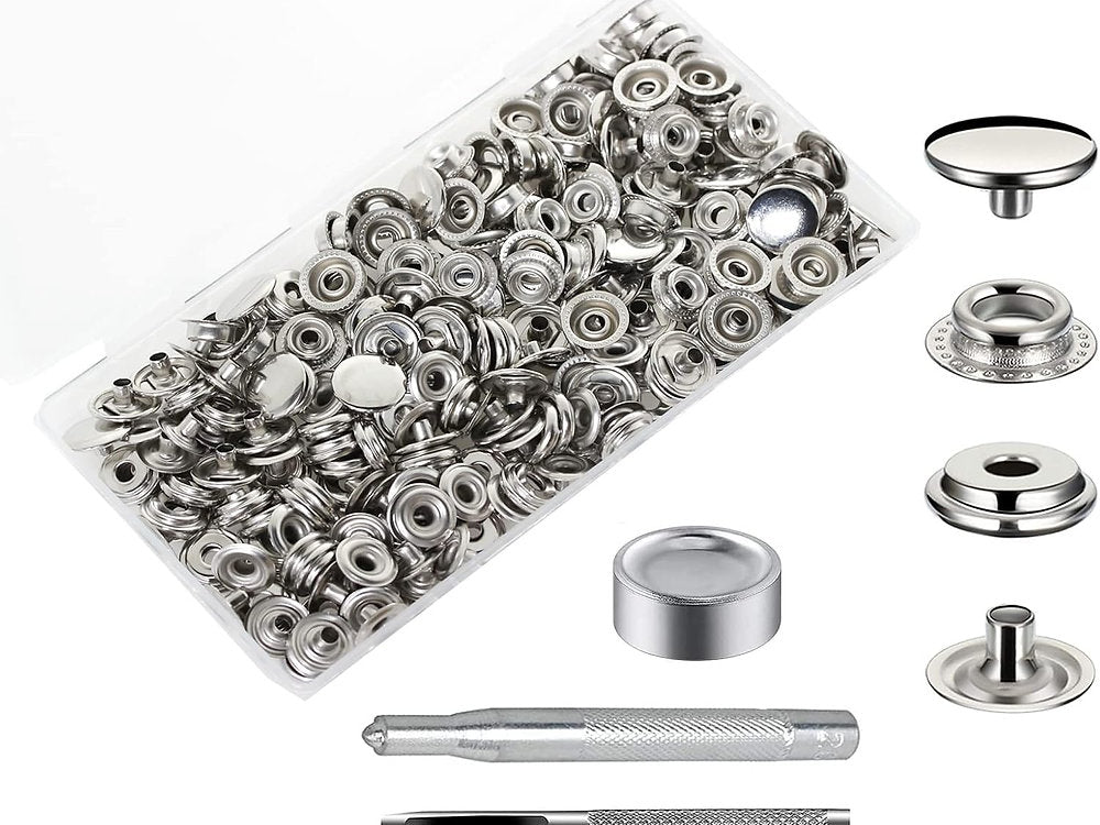 Butoni, Capse Inox, nituri set de 240, 3 unelte