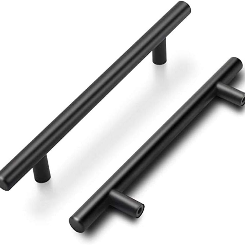 Maner mobila, Goldenwarm, 192cm, inox, negru