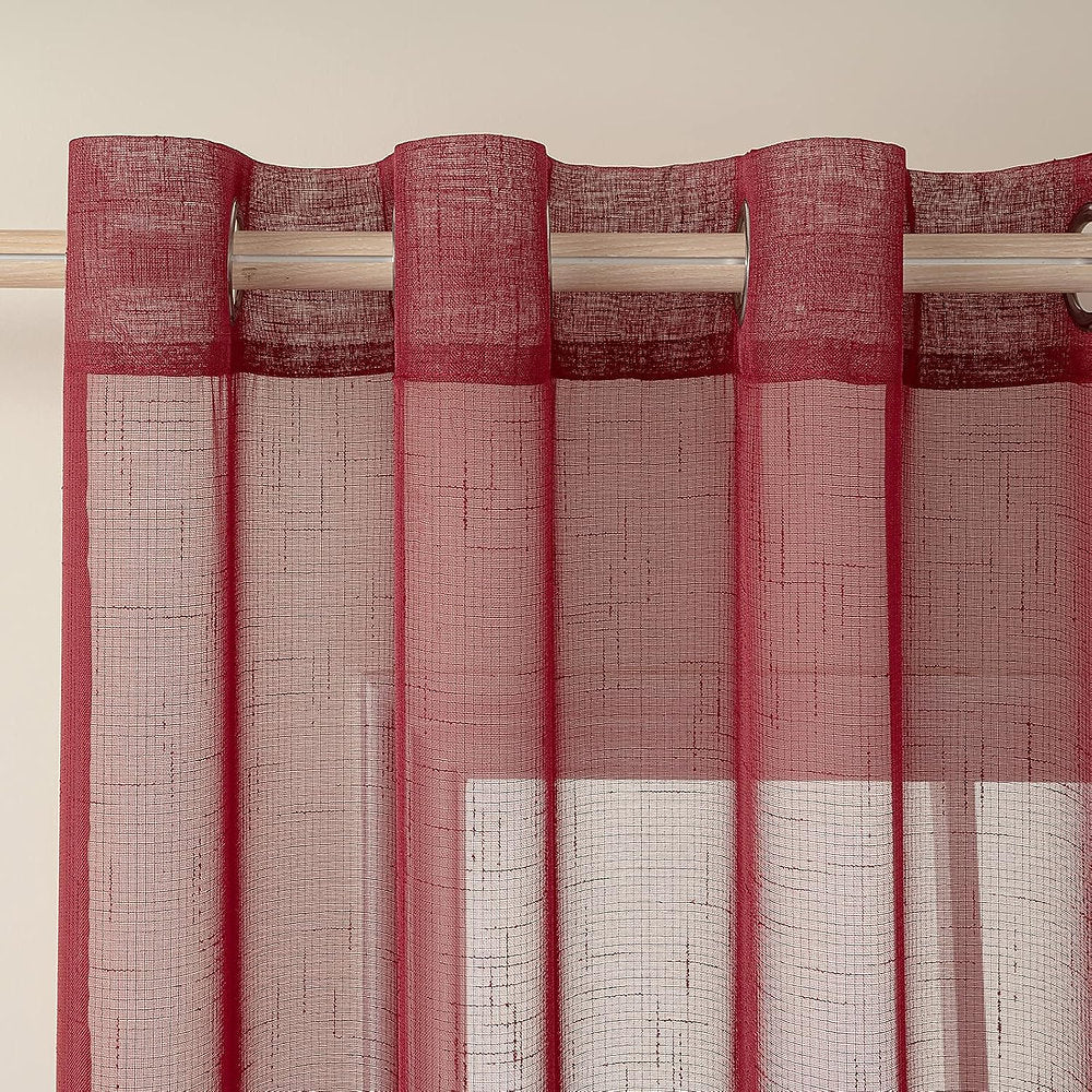 MIULEE Set de 2 perdele din voal Perdele Translucide, 140 x 215cm