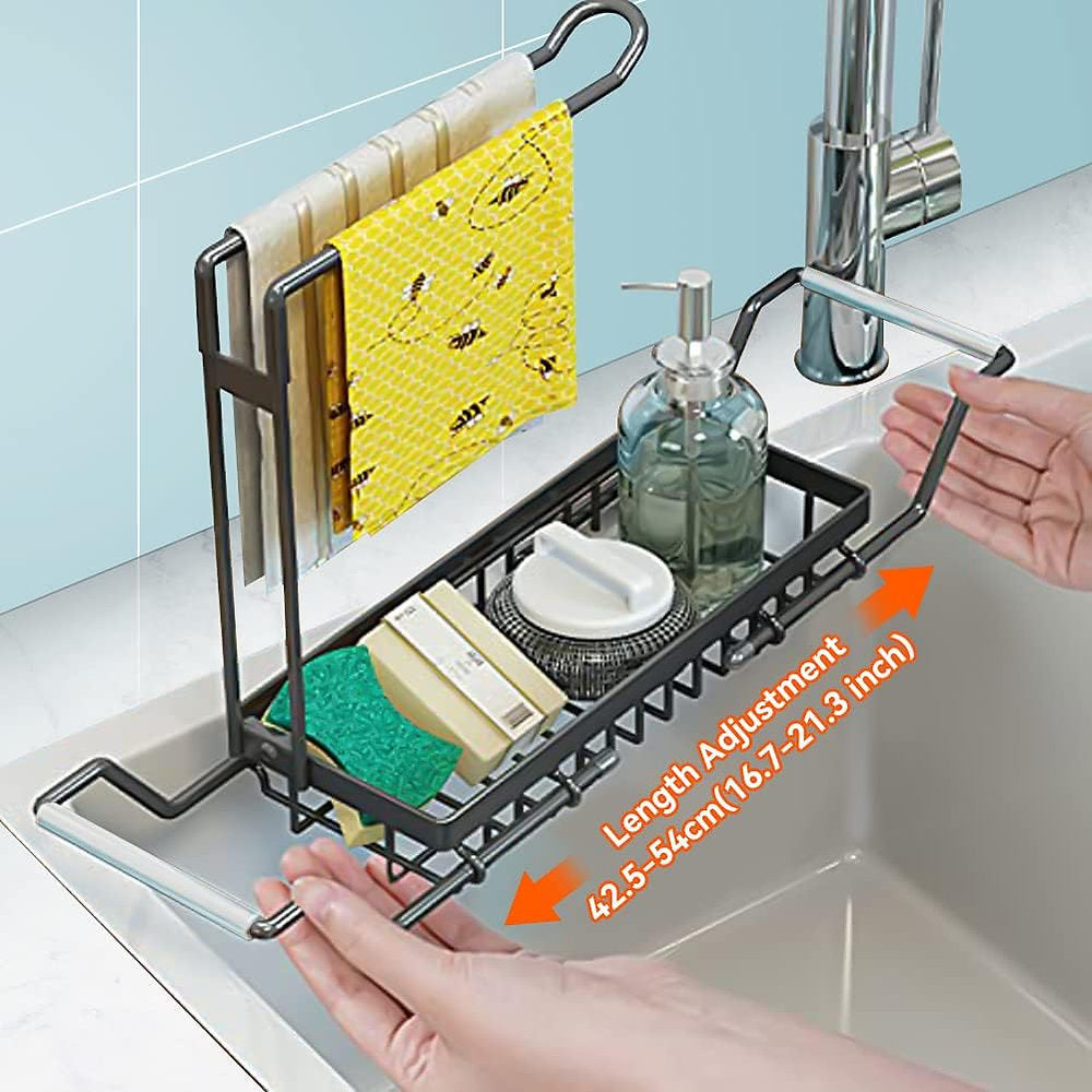 Uscator pe chiuveta, adjustabil 42.5 - 54cm, inox