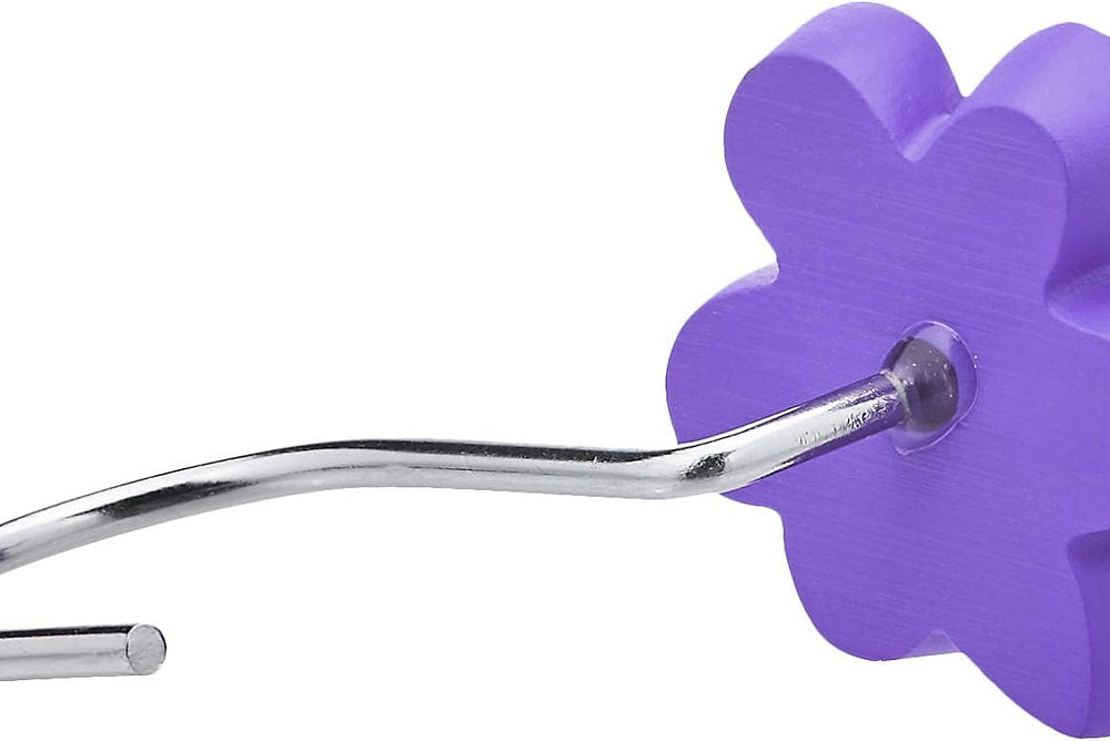 Carlige pentru perdele de duș, Amazon basics, motiv floral, set de 12