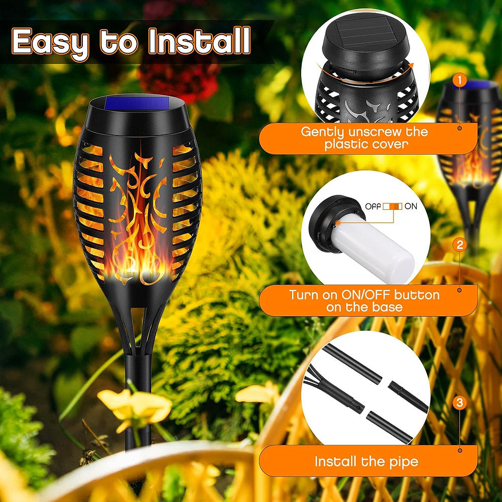 ZEYXINH Lumini solare de grădină, 6 bucăți IP65 Decorative pentru exterior