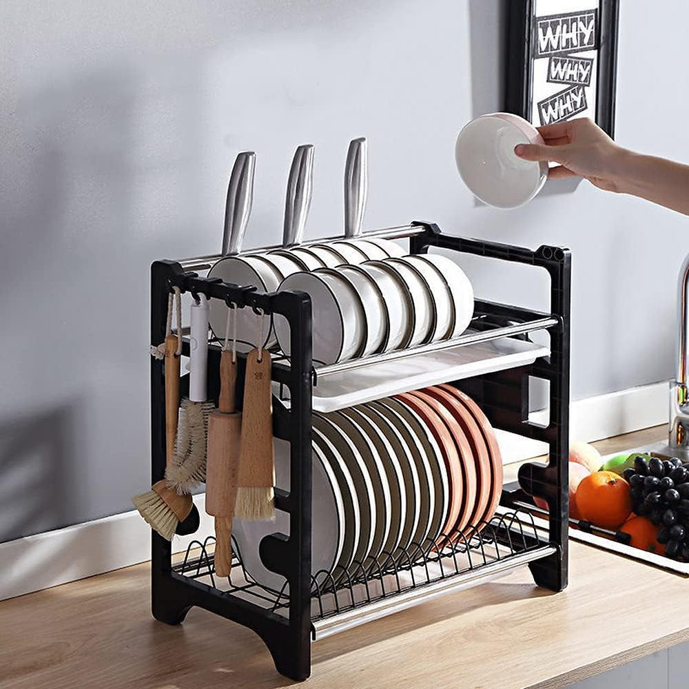 Suport, uscator vase pe doua nivele 43.5x26x42cm