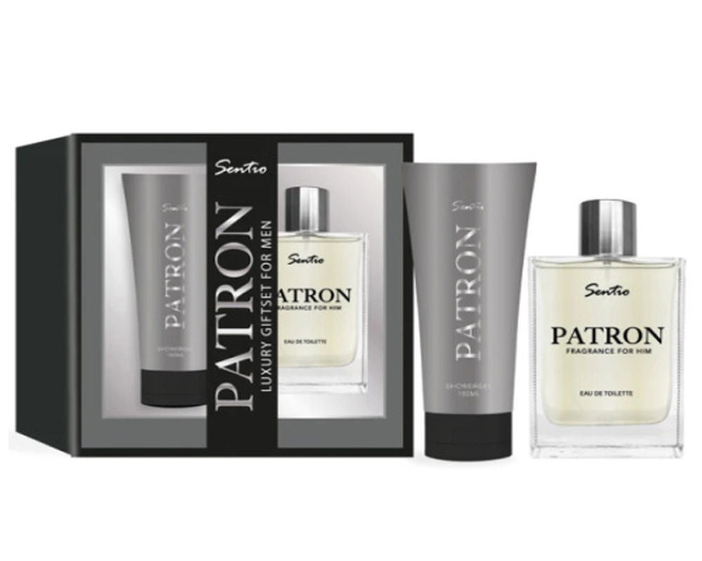 Set cadou Barbati Sentio Patron Apa toaleta 100ml si Gel Dus 150ml