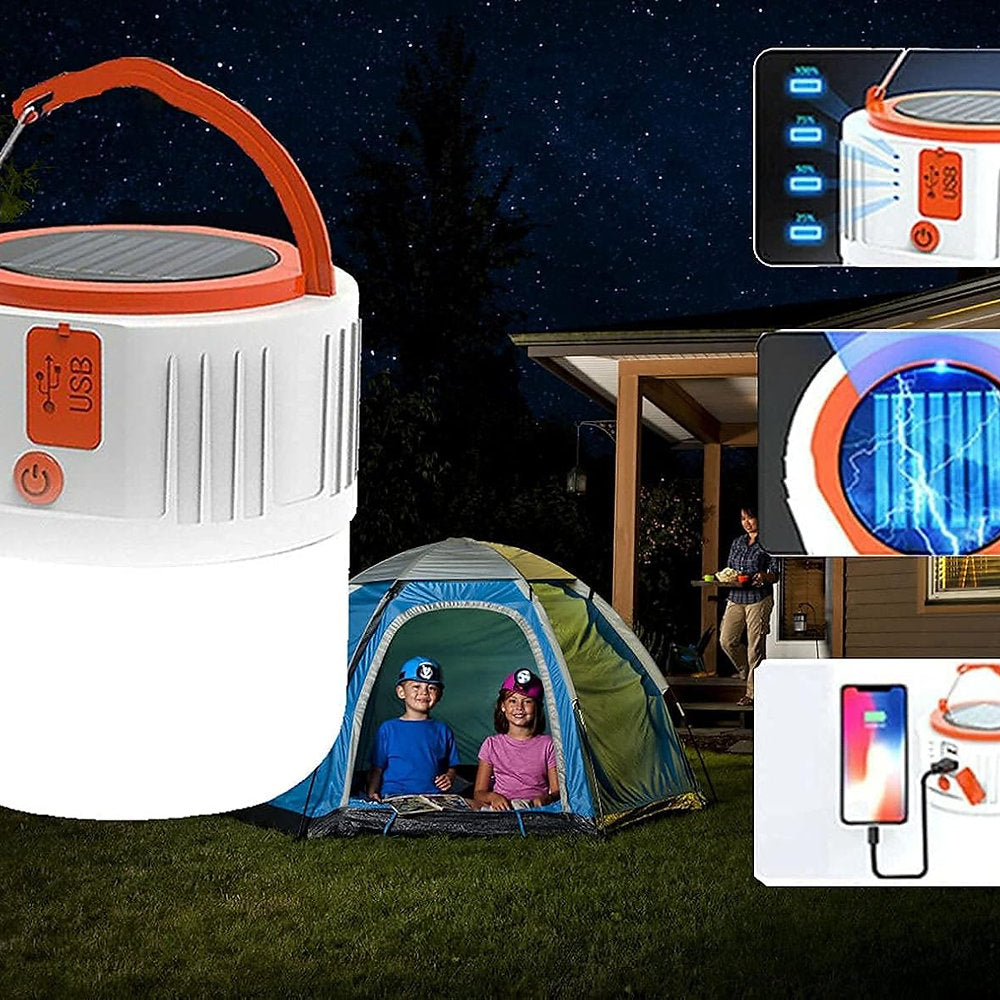 Lampa solara portabila, usb, camping drumetii