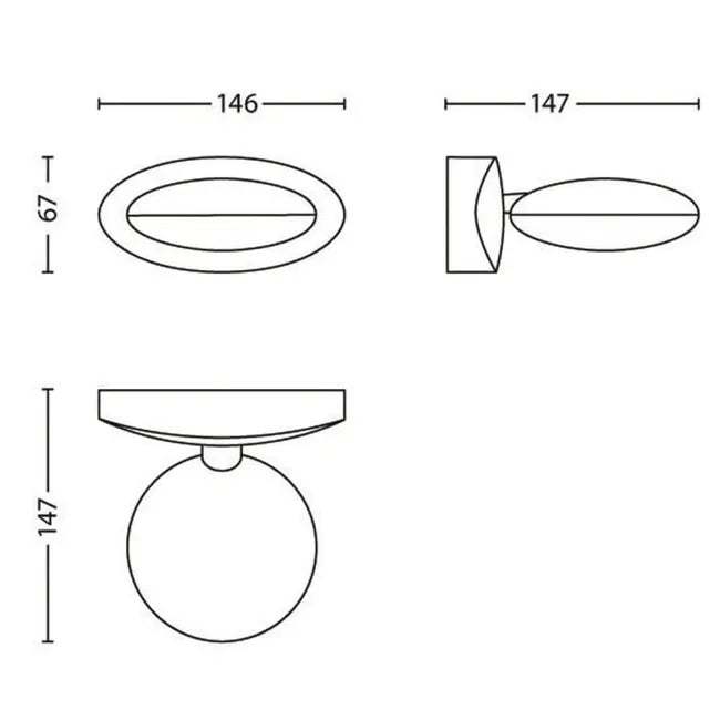 Aplica LED, lampa Baie Philips , 370 lumeni, IP44