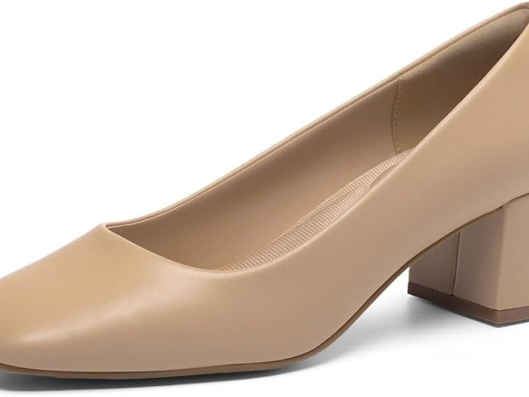 Pantofi cu toc, Dream Pairs, Roz nud, 40