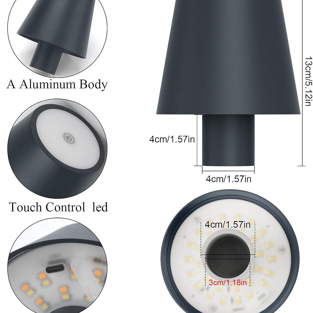 Lampa led pe sticla, 2700-6000k,decorativa, lumina reglabila, 3w, IP54
