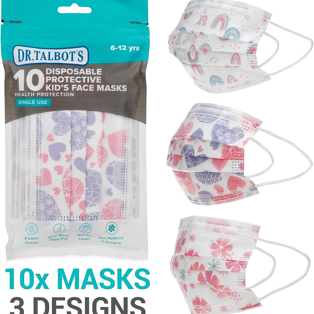 2 x Set de 10 Masti medicale, Nuby, copii 4-12 ani, Dr Talbot`s