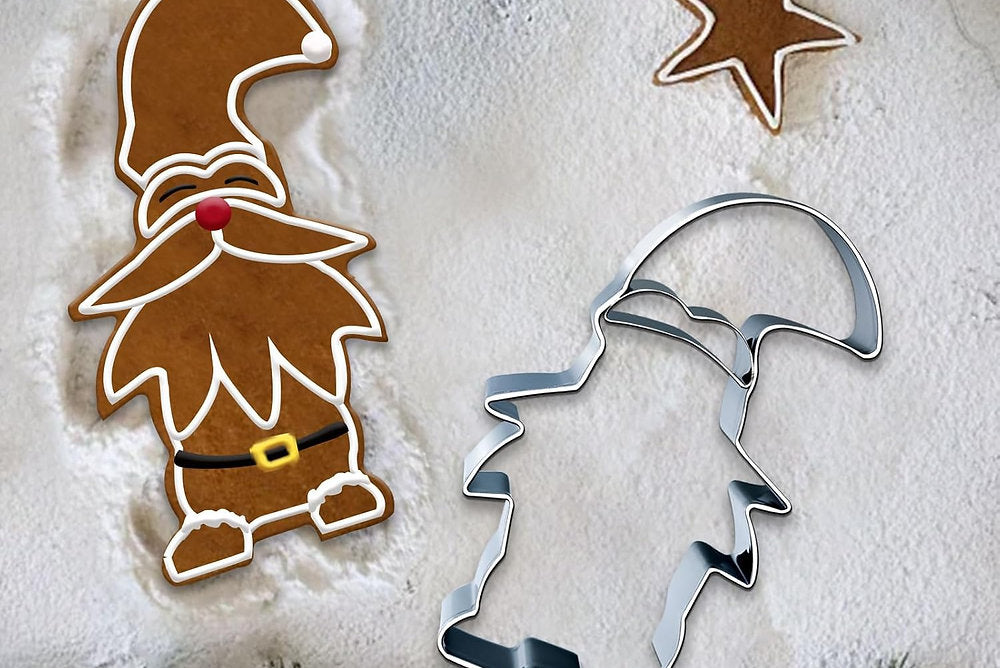 Set de 3 forme pentru prăjituri de Craciun, din oțel inoxidabil.