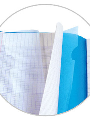 Caiet Koverbook cu capsare 17 x 22cm 96 pagini Séyès Ruling Blue