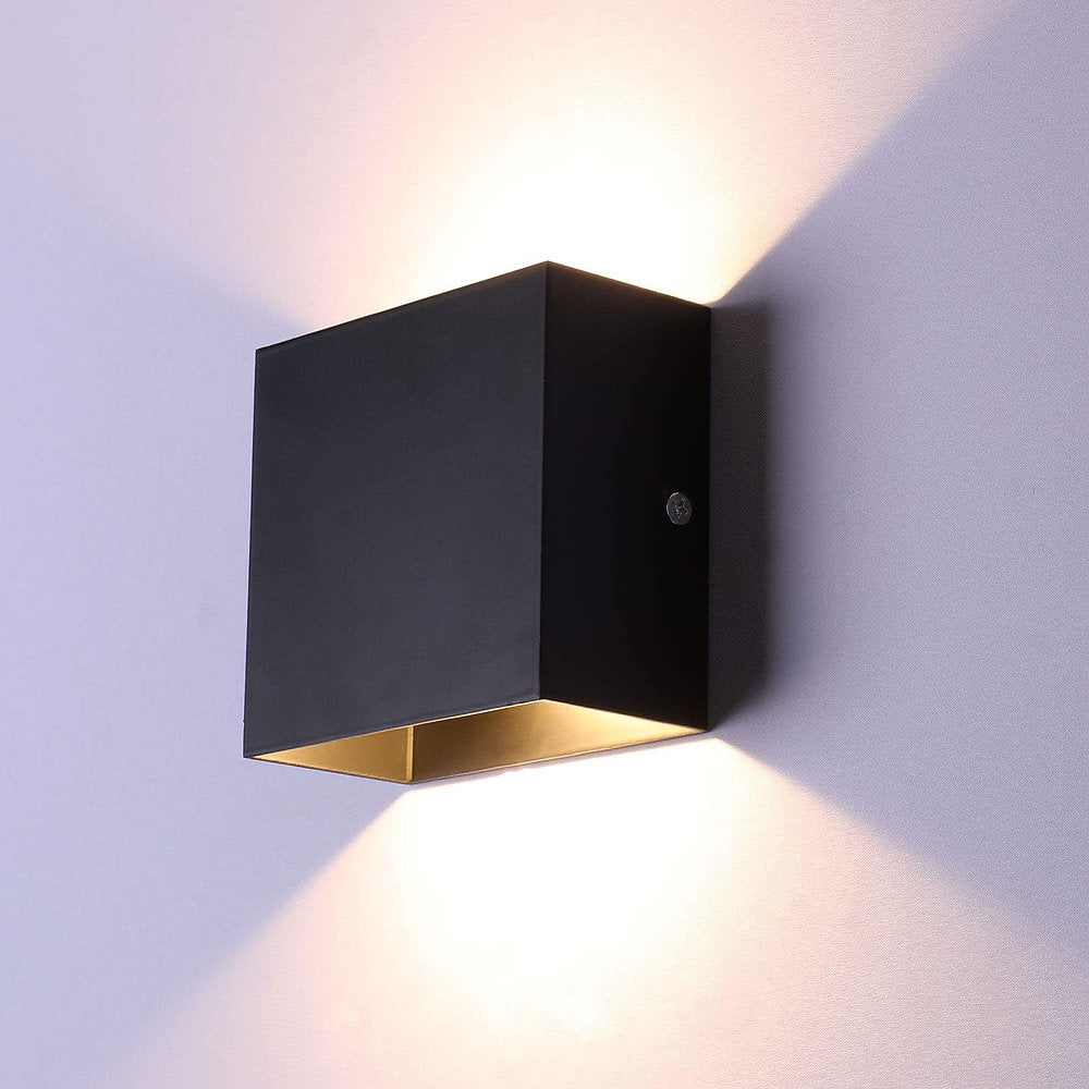 Aplice LED 6W, lumina alba cald, 10x5x10cm, set de2