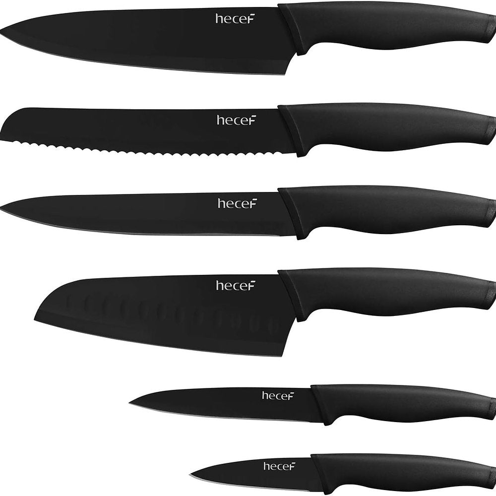 Set de 6 cutite inox bucatarie, Hecef premium