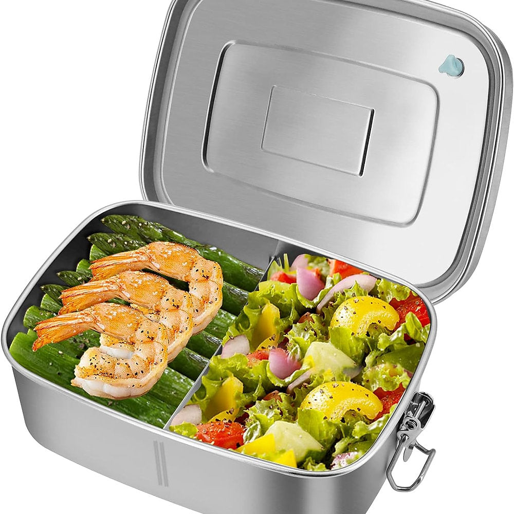 Cutie pranz, camping picnic, compartimentata, 1.1 litri inox premium