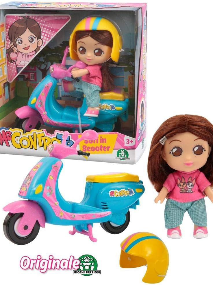 Jucarie Papusa pe scuter, Giochi Preziosi, 12cm, 3+