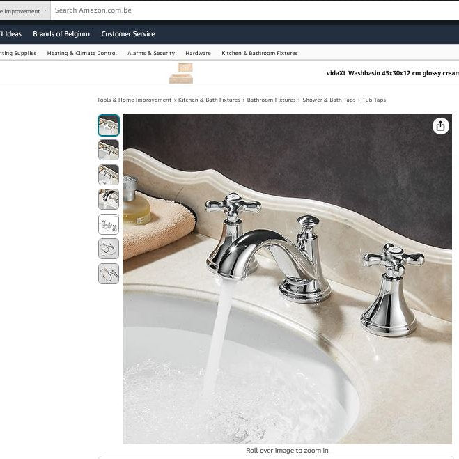 Baterie Kelelife, Robinet 3 piese cromat, alama