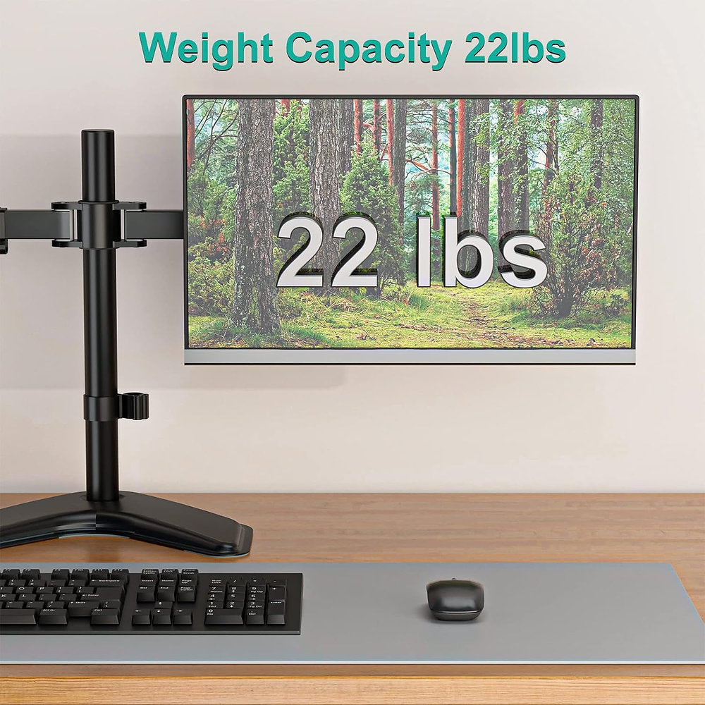 Braț, suport pentru monitor, două monitoare , Wali 13-27", 10kg