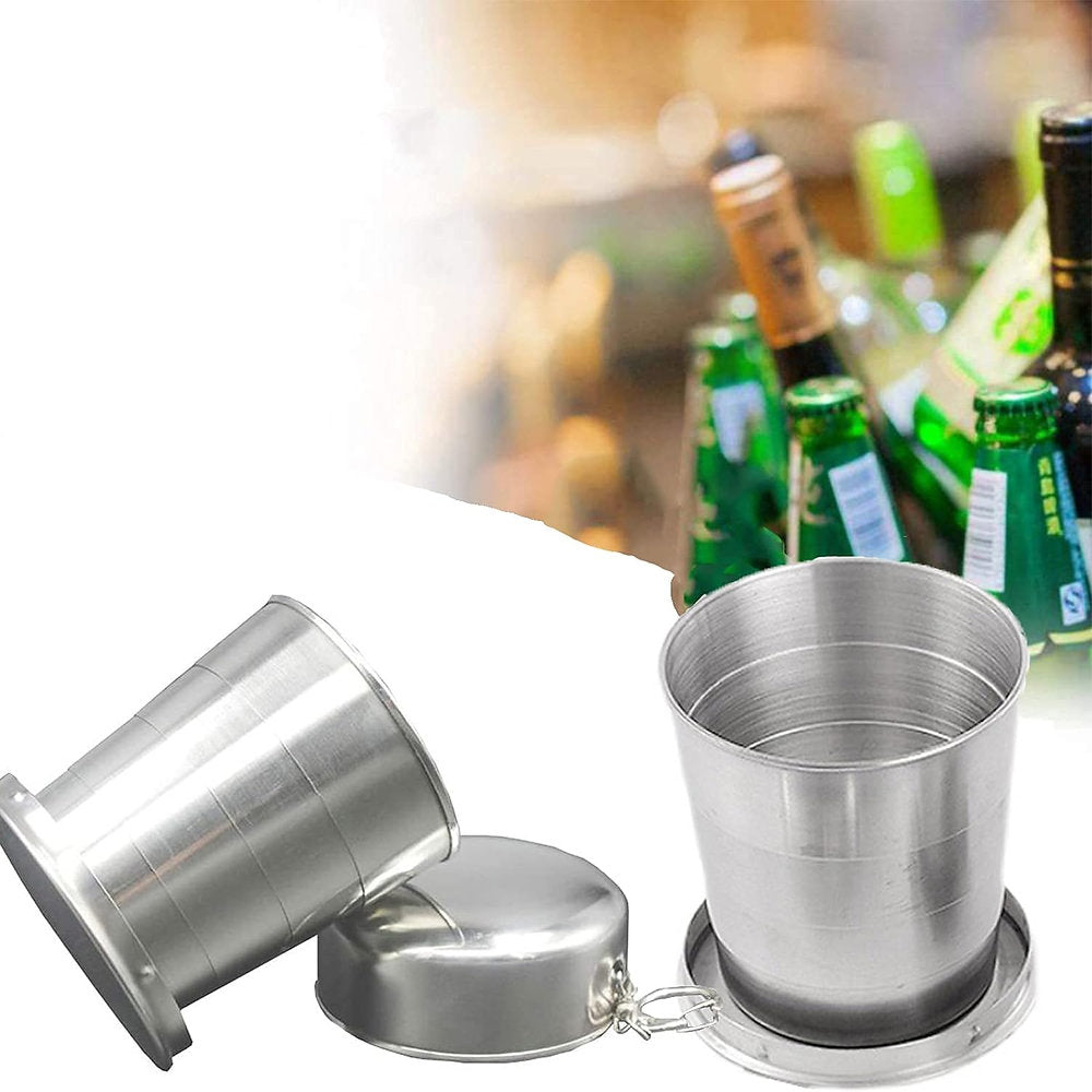 Pahar pliabil INOX, 7.4x8.5cm