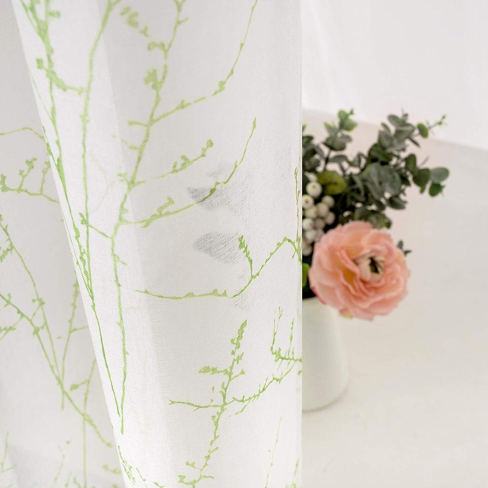 Perdele decorative, MIULEE, cu ochiuri translucidă, 140 x 145 cm