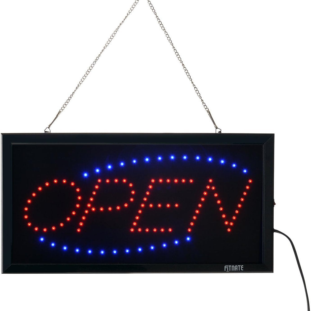 Reclama Luminoasa Panou LEDuri Animate, OPEN, 25x48cm