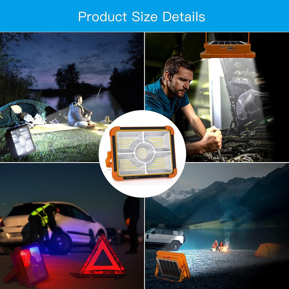 Lampa cu incarcare solara, multifunctionala, 100W