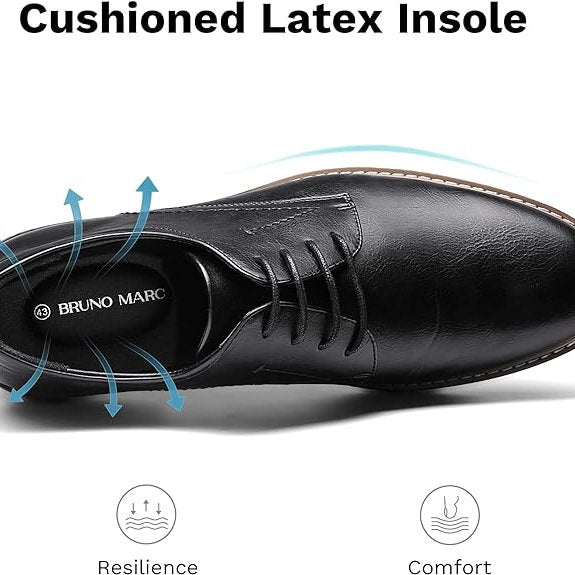 Pantofi barbati cu siret Bruno Marc, negru, 44
