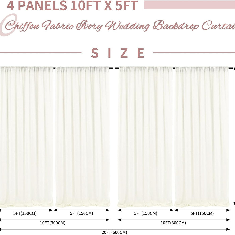 Perdele pentru evenimente 1.5 x 3m, 4 bucati