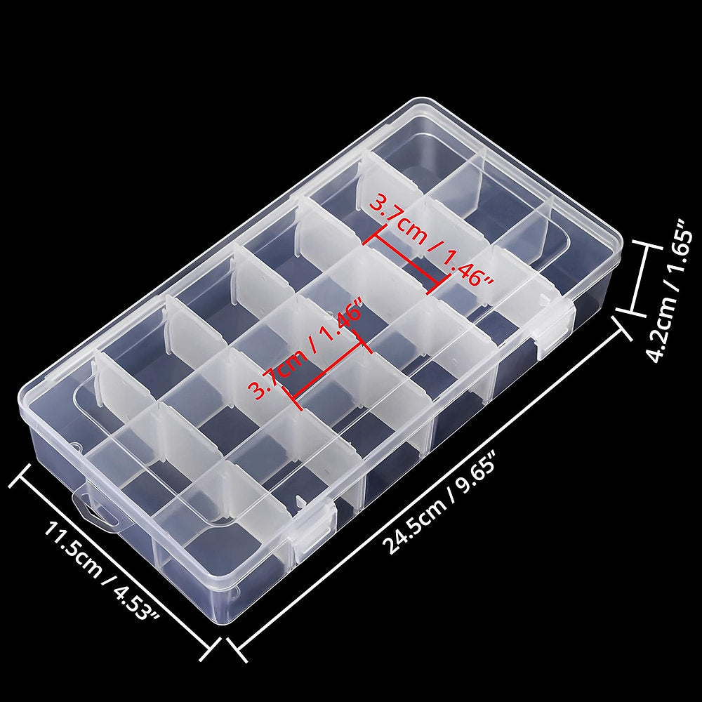 Cutie plastic sortare, Belle Vous, 11 x 24 x 4cm, 18 comartimente, universala