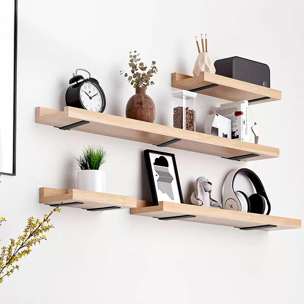 Suport polite, metalice pentru rafturi 35x3cm, set de 2