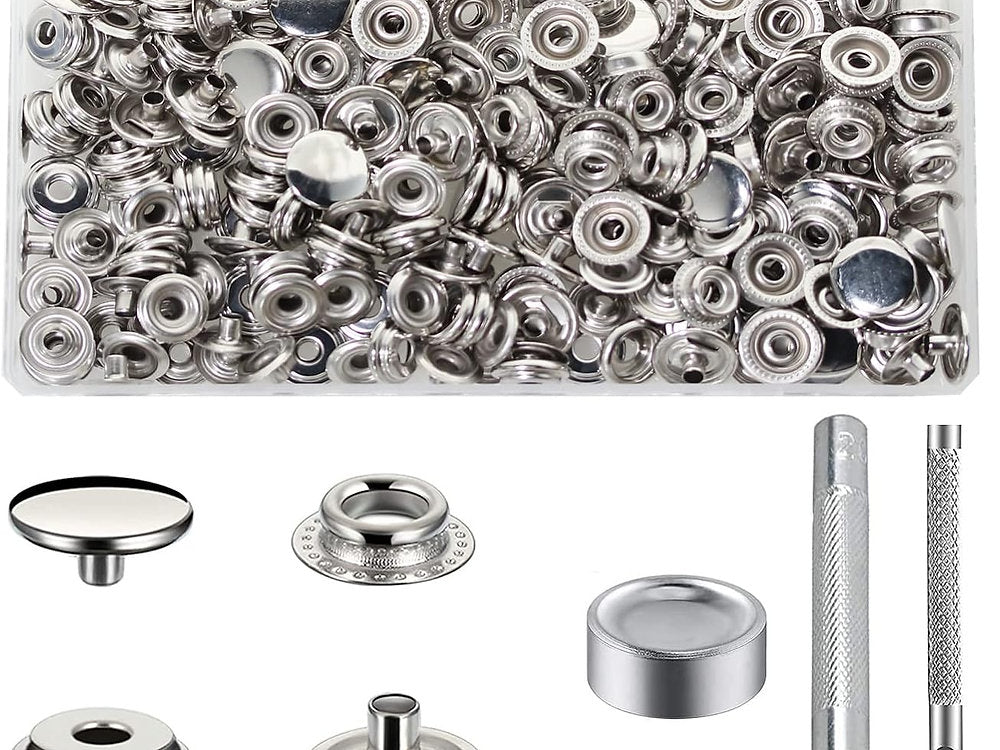 Butoni, Capse Inox, nituri set de 240, 3 unelte