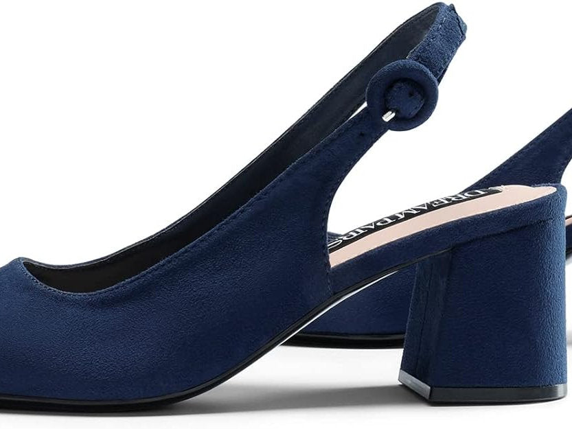 Samdale cu toc gros, Dream Pairs 41, Albastru