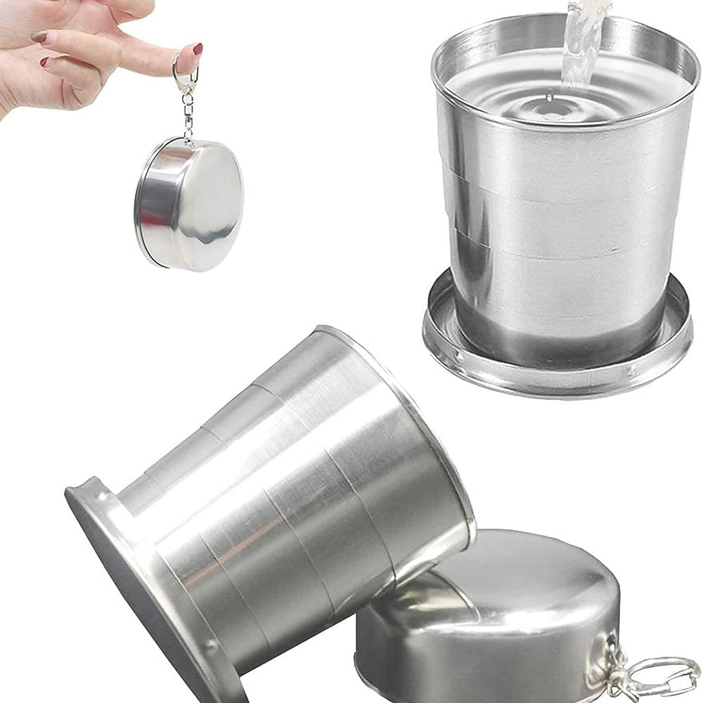 Pahar pliabil INOX, 7.4x8.5cm