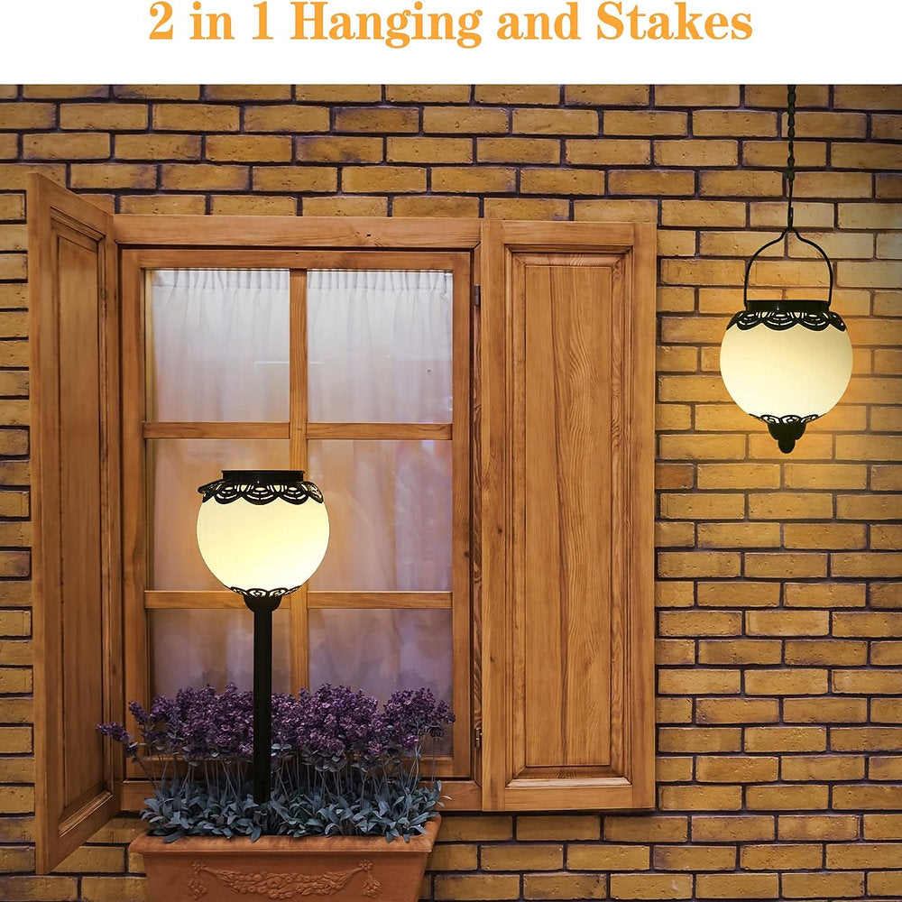 Lămpi solare IP65, Bonsery, decorative, set de 2