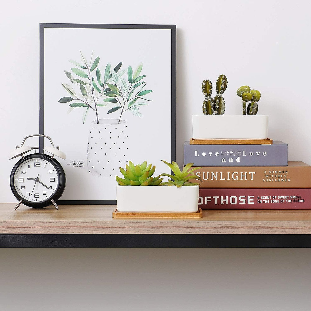 Tavă dreptunghiulară din bambus Set de 6, T4U