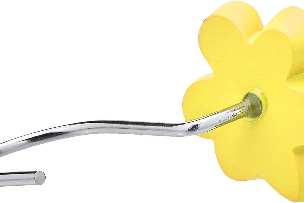 Carlige pentru perdele de duș, Amazon basics, motiv floral, set de 12