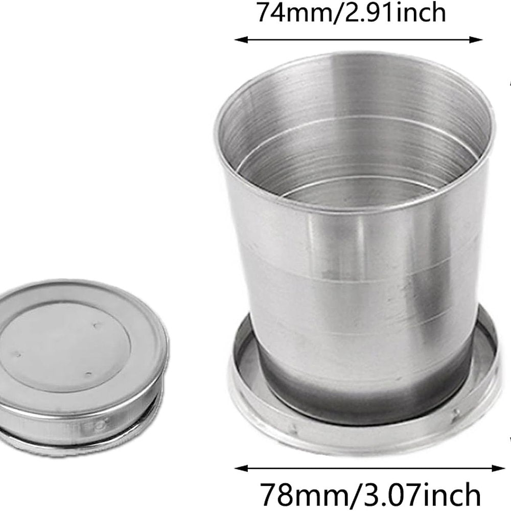 Pahar pliabil INOX, 7.4x8.5cm