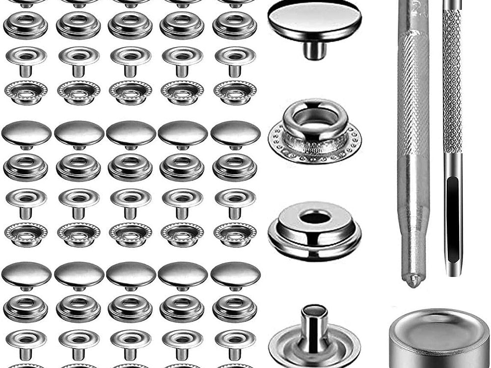 Butoni, Capse Inox, nituri set de 240, 3 unelte
