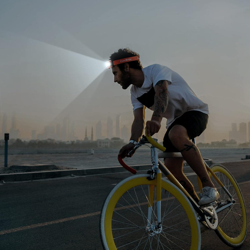 Lanterna frontala de cap EverBrite, 5 moduri, 3 culori de lumina, 300lm