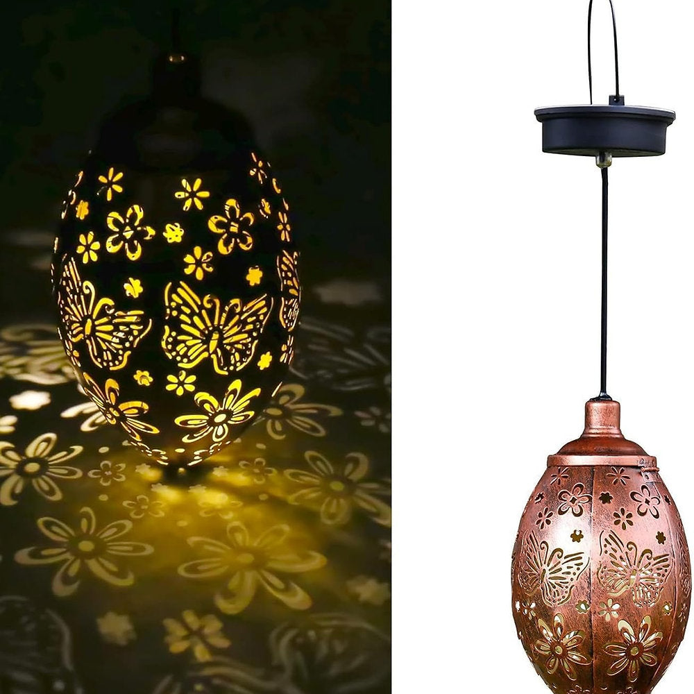 Lampa solara decorativa, rezistenta la apa, ip44, maro