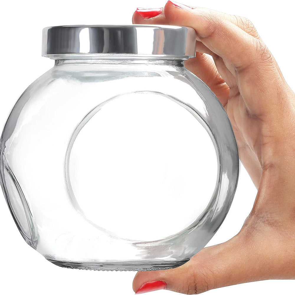 Borcane depozitare universale cu capac, 480ml set de 6