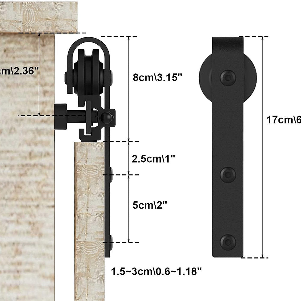 Mecanism, kit usa glisanta dulap, BONIKLUBA, 76,91 sau 121 cm