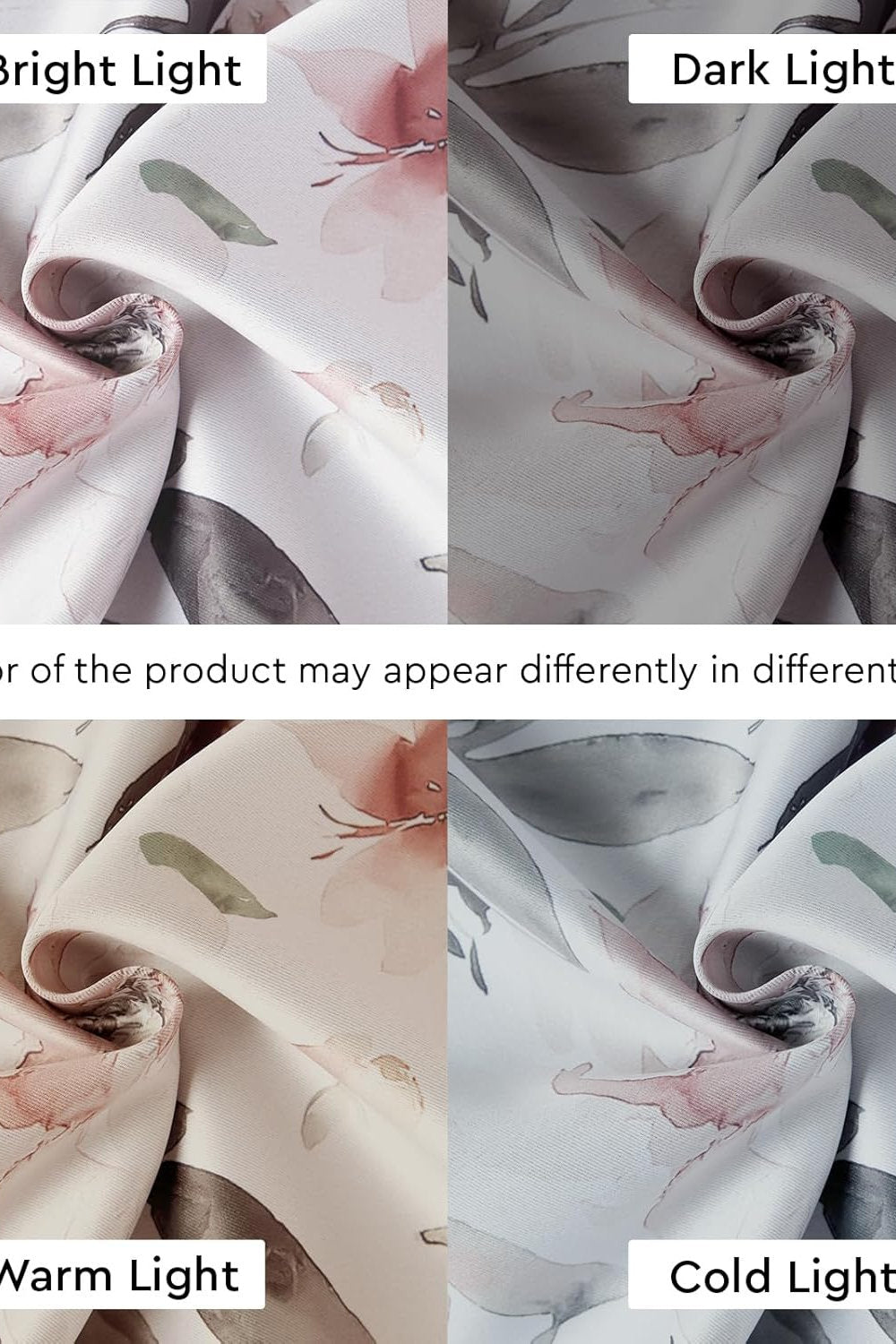 Draperii Encasa, blackout 85%, floral, 213 x 113cm