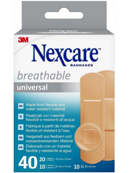 Plasturi Nexcare 40 buc, 3 marimi diferite